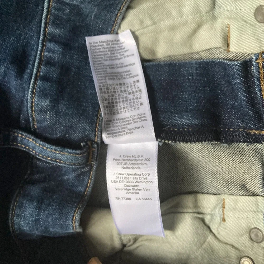 J Crew 484 Selvedge Narrow Tapered Leg Stretch Denim Jeans Mens 28x30 NWT $148